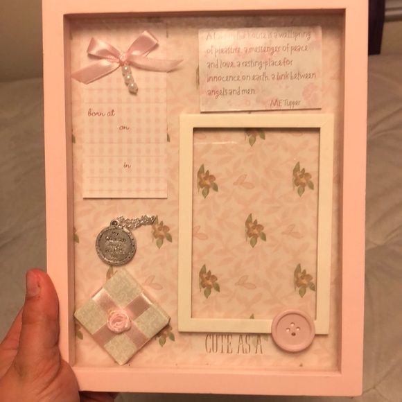 Other - Baby girl picture frame